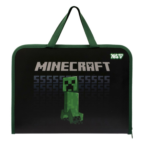 Папка-портфель на молнии, Minecraft, YES