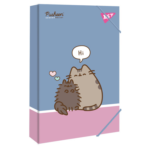 Папка картонна для праці, A4, Pusheen, YES