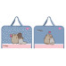 Папка-портфель на молнии с тканевыми ручками, Pusheen, YES FC