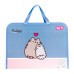 Папка-портфель на блискавці з тканинними ручками, Pusheen, YES FC