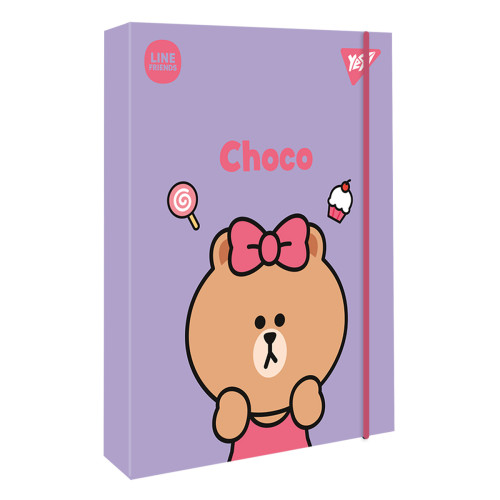 Папка картонна для зошитів, В5, Line Friends, YES