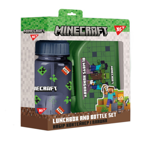 Набір контейнер і пляшечка Yes Minecraft, 2 предмети