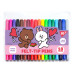 Набор фломастеров 18 цветов, YES Line Friends