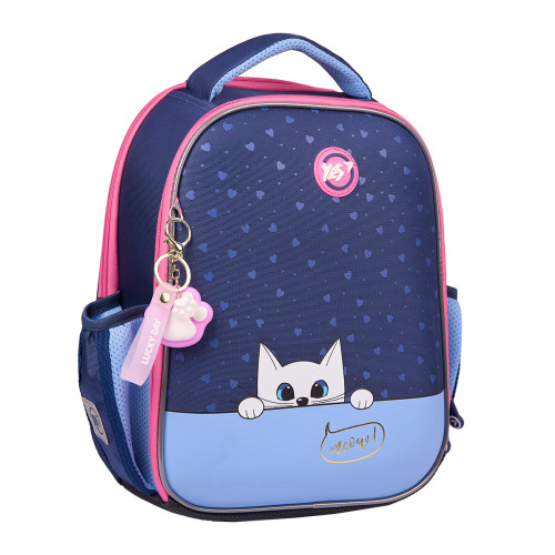 Ортопедичний шкільний рюкзак (каркасний) YES Playful Cat H-100