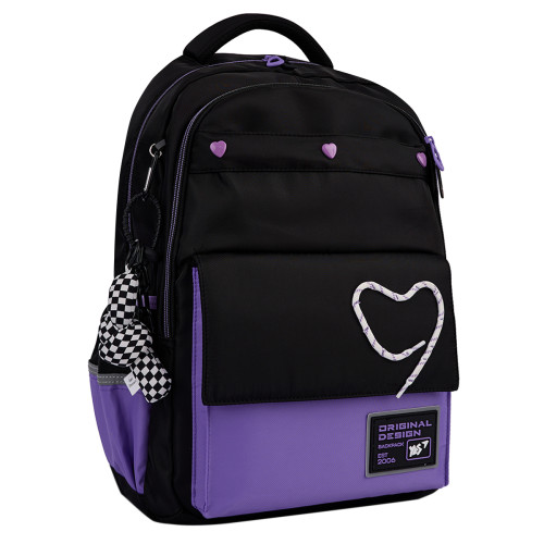 Рюкзак шкільний YES Purple Harts TS-48