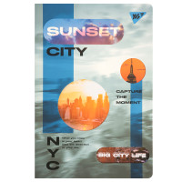 Тетрадь с высечкой, клетка YES Sunset city, А4, 60 листов