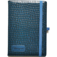 Блокнот клітинка A5, 120 аркушів, кремовий папір 70 г/м², тверда обкладинка зі шкірзаму (6923749743233)