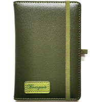 Блокнот у клітинку A6, 120 аркушів, кремовий папір 70 г/м², обкладинка зі шкірзаму (6923749743387)