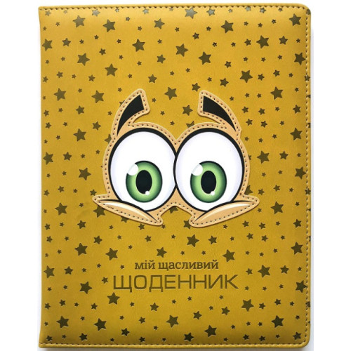 Дневник школьный 168x213 мм, 48 листов, укр. язык, твердый переплет из искусственной кожи (6923749740461)