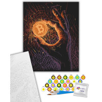 Картина за номерами Біткоїн 40х50 см, 16513-AC