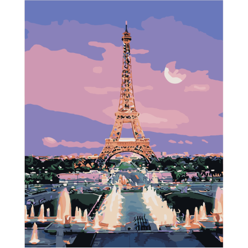 Картина по номерам Вечерний Париж 40х50 см, 504012-NC Картина по номерам Вечерний Париж 40х50 см, 504012-NC