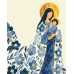 Картина за номерами Свята мати з немовлям «Богородиця» з металізованими фарбами 40х50 см, 16527-AC Картина за номерами Свята мати з немовлям «Богородиця» з металізованими фарбами 40х50 см, 16527-AC