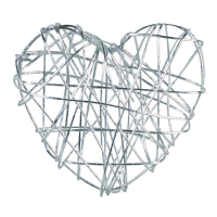 Набор металлических сердец Серебряные, 4,5х3,5 см, 5 шт, KnorrPrandell