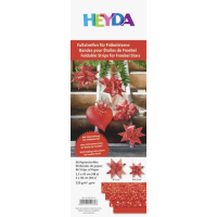 Набір паперових смужок, червоний 2, 1,5x45 см (48шт), 1x30см (48шт.), Heyda