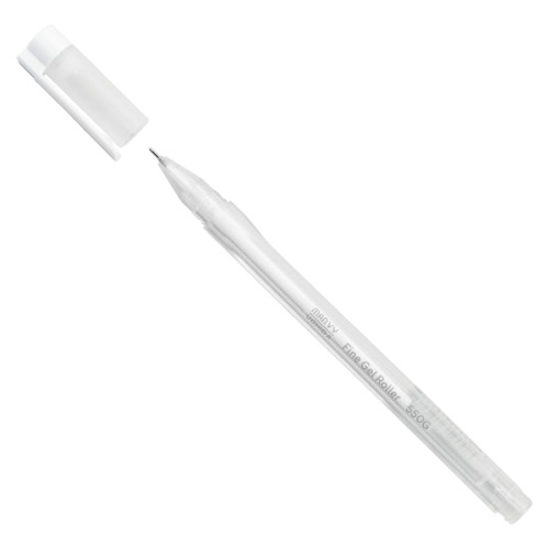 Ручка для паперу Біла гелева Extra Fine 0,7мм 550G Marvy
