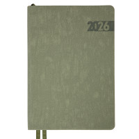 Деловой ежедневник датированный 2026 Leo Planner Boss А5 368 стр. мягкий хаки