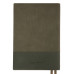 Діловий щоденник датований 2026 Leo Planner Velvet А5 368 стор. м’який темно-зелений