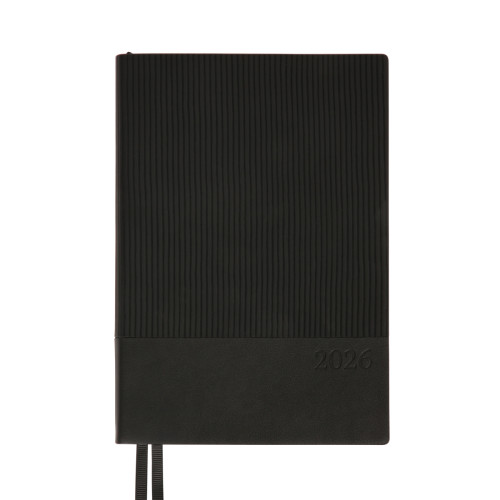 Діловий щоденник датований 2026 Leo Planner Velvet А5 368 стор. м’який чорний