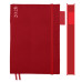 Деловой ежедневник датированный 2026 Leo Planner Binario А5 368 стр. мягкий красный