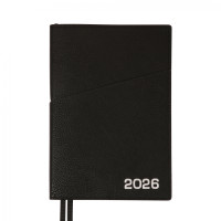 Діловий щоденник датований 2026 Leo Planner Credo А5 368 стор. інтегральний чорний