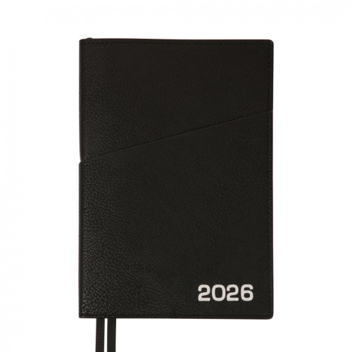 Діловий щоденник датований 2026 Leo Planner Credo А5 368 стор. інтегральний чорний