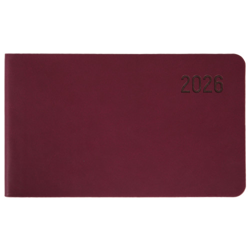 Деловой еженедельник датированный 2026 Leo Planner Story 10х17 см 128 стор мягкий винный