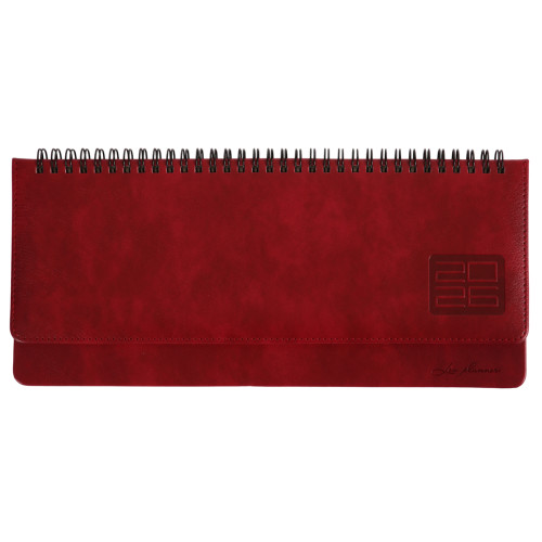 Діловий тижневик датований 2026 Leo Planner Persona 30,5х13,8 см 128 стор. твердий бордовий
