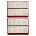 Діловий тижневик датований 2026 Leo Planner Persona 30,5х13,8 см 128 стор. твердий бордовий