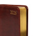 Деловой ежедневник датированный 2026 Leo Planner Aldento А6 352 стр. твердый коричневый
