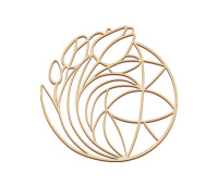 Заготовка для вітражного живопису Букет Тюльпанів, №05