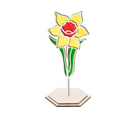 Набір Арт Вітраж Яскравий нарцис для вітражного живопису за номерами