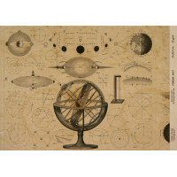 Декупажна карта на крафт-папері 29,7x21 см, Scienze antiche, №0057