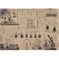 Декупажна карта на крафт-папері 29,7x21 см, Scienze antiche, №0058