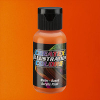 Фарба для аерографії Піррольовий помаранчевий 5642, Createx Illustration Colors Pyrrole Orange, 10 мл