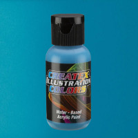 Фарба для аерографії Бірюзова 5645, Createx Illustration Colors Teal, 30 мл