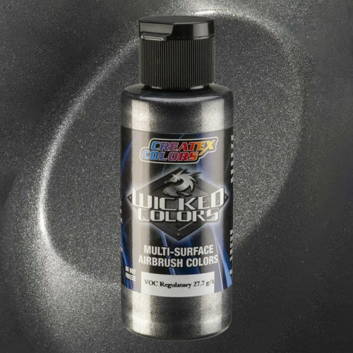Краска для аэрографии Металлический угольный W359, Wicked Colors Metallic Charcoal, 30 мл