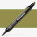 Двухсторонний спиртовой маркер Y724 Зелёный оливковый, Promarker Winsor Newton