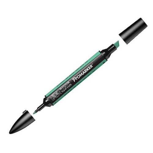 Двухсторонний спиртовой маркер G637 Мятный зелёный, Promarker Winsor Newton