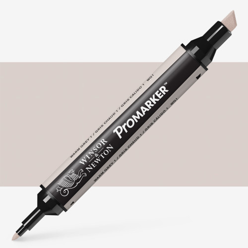 Двухсторонний спиртовой маркер WG1 Серый тёплый, Promarker Winsor Newton