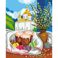 Картина по номерам SANTI Пасхальный натюрморт, 40x50 см ©pollypop92