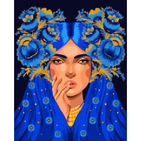 Картина по номерам с алмазной мозаикой SANTI Украинская красавица 40x50 см ©pollypop92