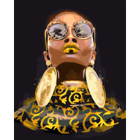 Картина по номерам с металлическими красками SANTI Золотая красота ©maryzueva_art 40x50 см Картина по номерам с металлическими красками SANTI Золотая красота ©maryzueva_art 40x50 см