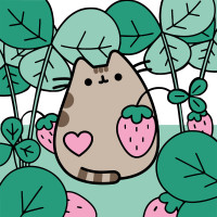 Картина по номерам SANTI Пушин Клубничка 25х25 см