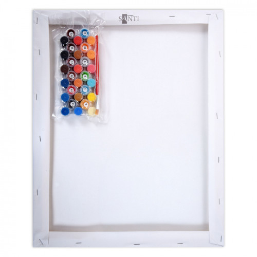 Картина по номерам с неоновыми красками SANTI Деньги и стиль, 40x40см Картина по номерам с неоновыми красками SANTI Деньги и стиль, 40x40см