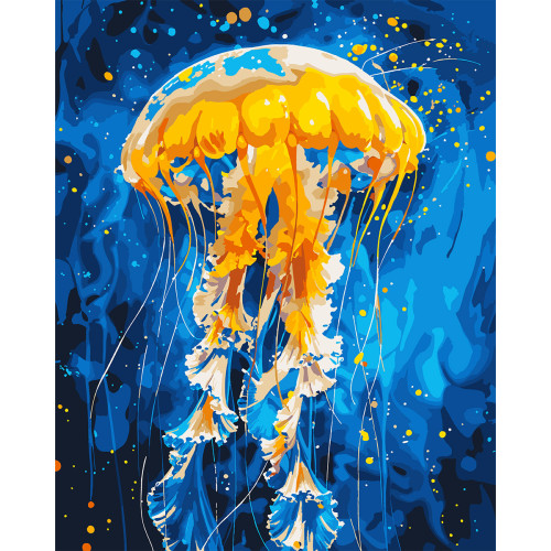 Картина за номерами з LED підсвіткою SANTI Танець медузи, 40x50см