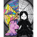 Картина за номерами з LED підсвіткою SANTI Wednesday Creepy Dolls 40х50 см