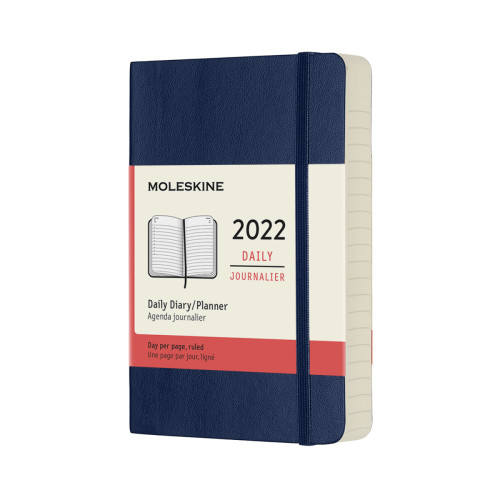 Ежедневник Moleskine 2022 карманный / Сапфир Мягкий DSB2012DC2Y22