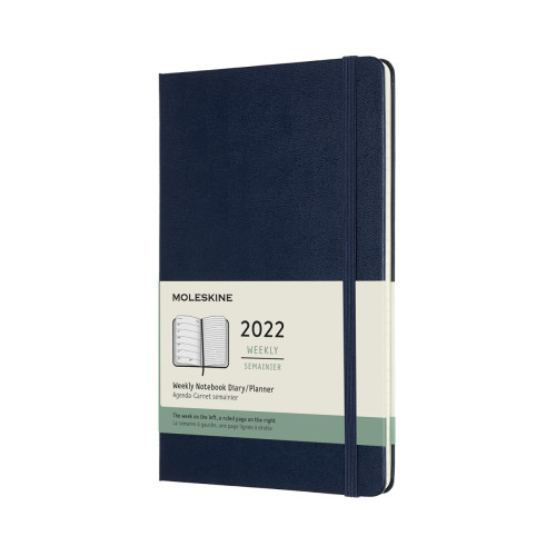 Щотижневик Moleskine 2022 середній / Сапфір DHB2012WN3Y22