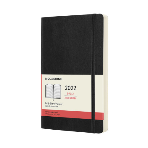 Щоденник Moleskine 2022 середній / Чорний М’який DSB12DC3Y22