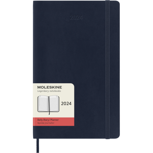 Ежедневник Moleskine 2024 средний / Сапфир Мягкий (8056598856507)